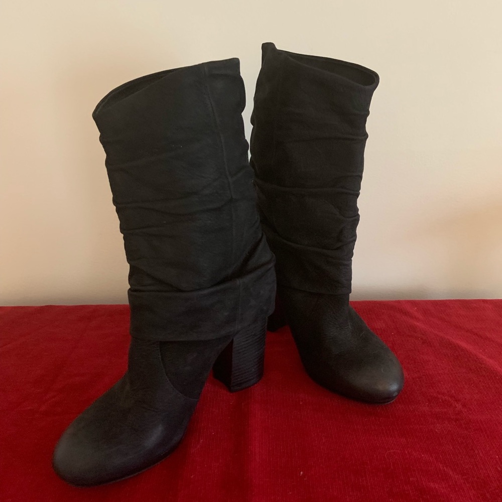 Suede Vince Camuto Slouchy Boots (calf height)